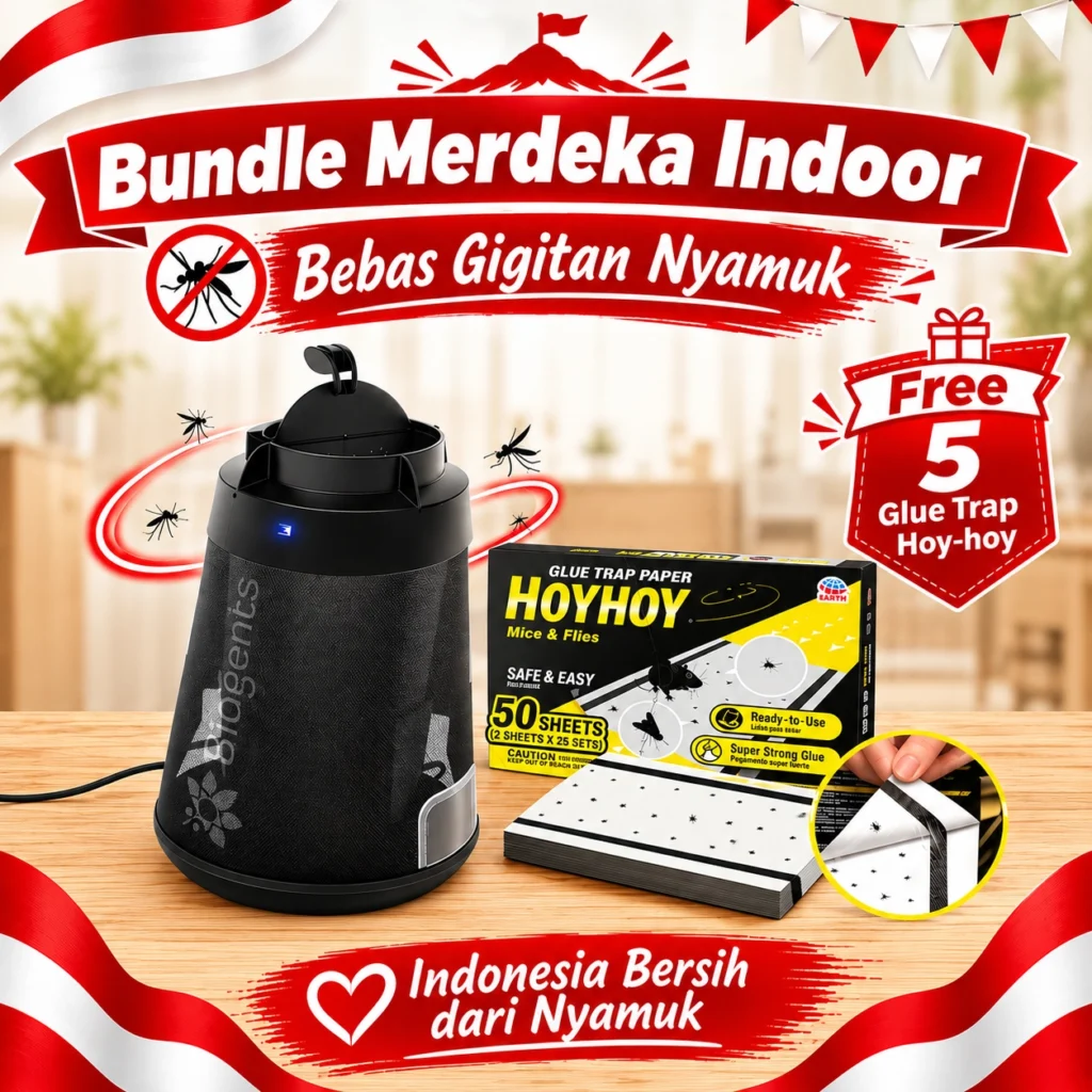 BG Mosquitaire, Mosnon TB, BG Home, dan Hoy Hoy Glue Trap untuk perlindungan rumah dari nyamuk